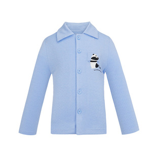 爱慕儿童3A抗菌男女孩童家居服开衫长袖A类睡衣睡裤秋冬新|奶皮衣