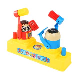 抖音儿童亲子互动PK游戏打头攻守对战小人红蓝双人对打机玩具益智