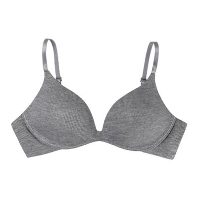 馨帮帮Bra深v螺纹聚拢文胸罩