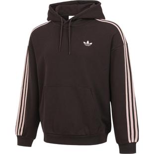滔搏adidas阿迪达斯三叶草男子休闲连帽卫衣袋鼠口袋套头衫KG3901