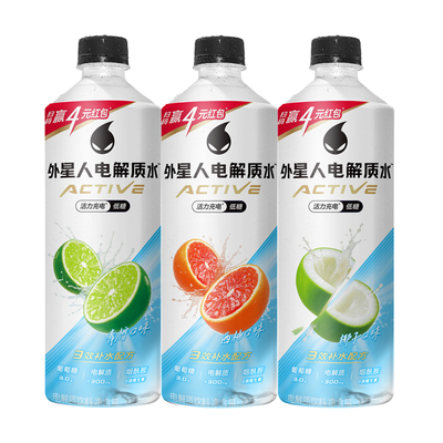 外星人电解质水电解质饮料低糖版椰子口味 600mlx15瓶整箱