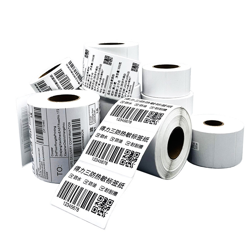 得力热敏打印纸三防标签快递不干胶标签贴纸条码打印机热敏标签纸100*60x40mm热敏纸打印标签贴纸物品标识贴