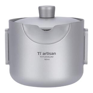 钛工匠户外纯钛快客杯露营钛泡茶器便携泡茶壶钛合金旅行茶具套装