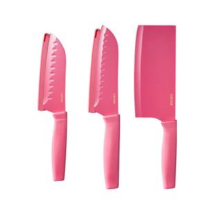 卡罗特菜刀厨房家用芭比粉水果刀切菜刀三德刀女士小菜刀刀具套装