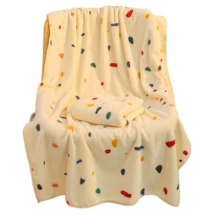 浴巾毛巾干发帽三件套女款大人吸水裹全身高级家用成人洗澡不掉毛