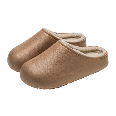 秋冬季居家防水外穿保暖棉拖鞋