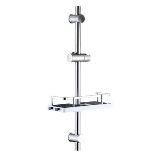 免打孔花洒支架升降杆304不锈钢黑色浴室淋浴喷头固定可调节配件