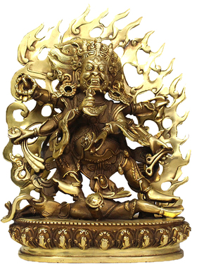 六臂玛哈嘎拉大黑天密宗财神像