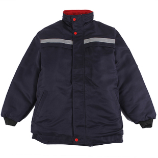 冬季棉服工作服加厚保暖耐磨可拆卸工人车间工厂男女加棉劳保上衣