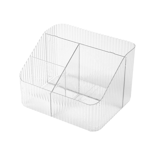 透明收纳盒化妆品整理盒桌面口红化妆刷护肤品笔筒化妆盒置物架