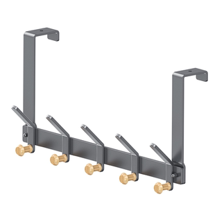 橱柜门上挂钩挂架2cm厚门 超长款宿舍床头衣服包包收纳挂架免打孔