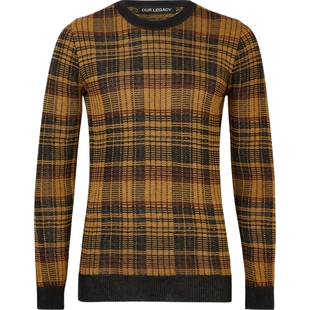 【38开门红】Our Legacy 秋冬男修身格纹针织衫打底衫毛衣
