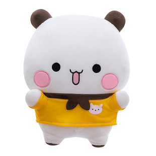 可爱一二布布熊猫毛绒玩具公仔抱枕呆萌情侣玩偶儿童生日礼物大号