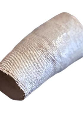 Detaj经典白色绷带长款银质戒指