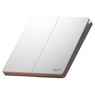 德力西开关插座肤感cd276奶芙白