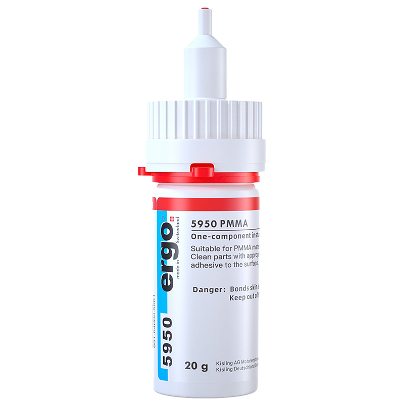 【瑞士进口】ergo.5950亚克力专用胶强力粘亚克力板PMMA玻璃鱼缸胶PLA PC板专用粘合剂快干透明无影无痕胶水