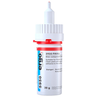 【瑞士进口】ergo.5950亚克力专用胶强力粘亚克力板PMMA玻璃鱼缸胶PLA PC板专用粘合剂快干透明无影无痕胶水