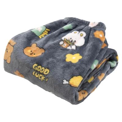 法兰绒睡裤女款家居裤加厚