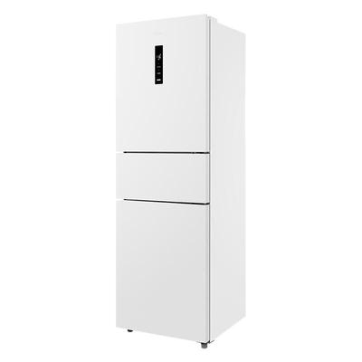 美的冰箱283白色三开门多门小型