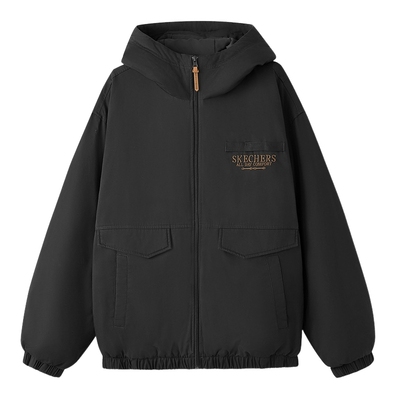 Skechers斯凯奇棉服26新款秋冬男女同款宽松外套 L126U002/0018