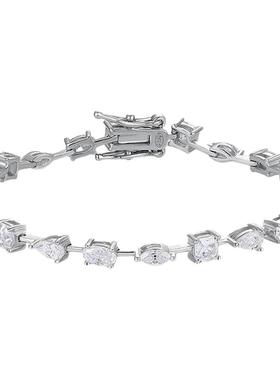 莫桑石异形钻手链时尚个性百搭