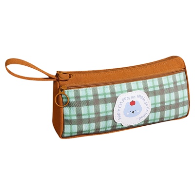 2026新款复古格纹笔袋女生文具盒男孩款手提大容量小学生笔盒高颜值ins风铅笔盒小学生用初中生文具袋一年级