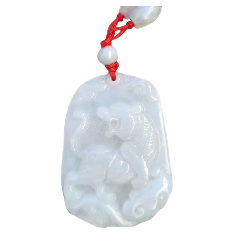 翡翠老虎吊坠项链挂件玉佩饰品