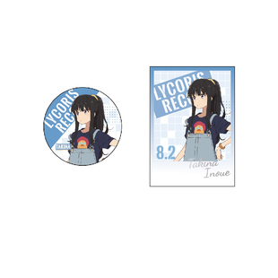 【现货ANIPLEX】莉可丽丝井上泷奈生日纪念 徽章&拍立得小卡套装