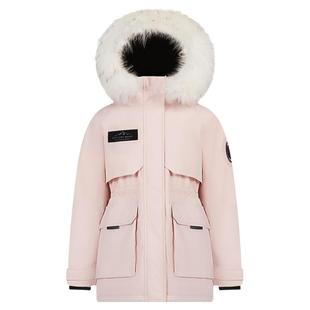 [明星同款]波司登2023鹅绒羽绒服女士户外极寒收腰大毛领连帽短款