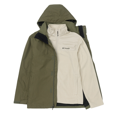 哥伦比亚冲锋衣男秋冬户外徒步登山抓绒内胆三合一防水外套WE6504