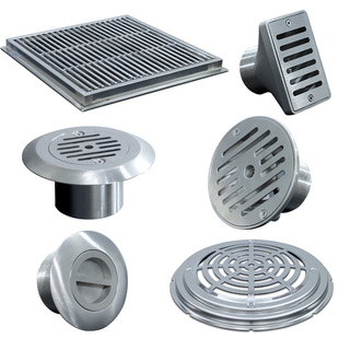 游泳池不锈钢给水回水口水池进水口排水口溢水口墙排下水口游泳馆