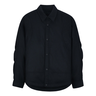 MindBridge男士美式复古保暖衬衫外套2025年冬时尚休闲翻领羽绒服