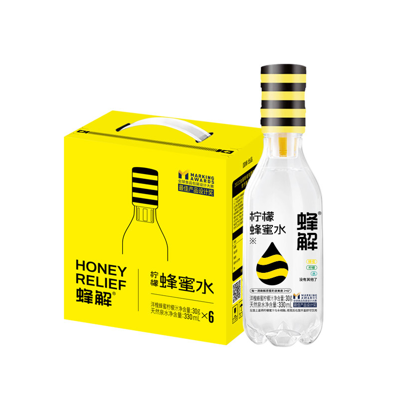 蜂解蜂蜜水分离式1箱6瓶装