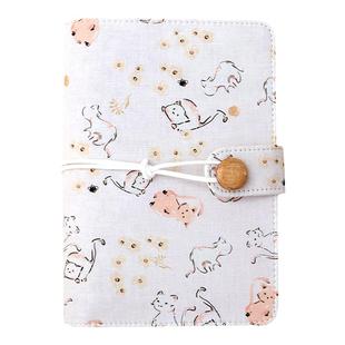 NOTE FOR 活页布面手帐套装《毛绒团子》a6活页本替芯2026可爱活页手账笔记本动物风手帐活页本a5可拆卸