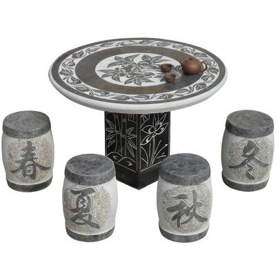 石桌石凳户外花园别墅庭院家用