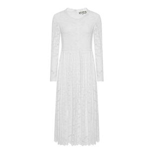 GEGINA吉吉娜圆领勾花蕾丝连衣裙长款高级时髦奢品裙子商场同款