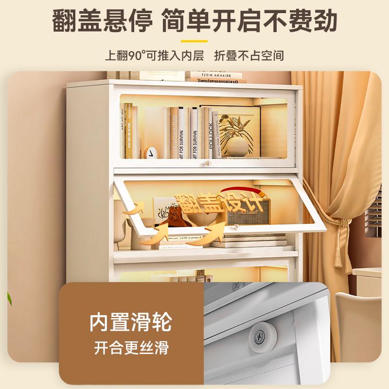 玻璃书柜钢制儿童书架痛柜手办展示柜防尘储物柜铁艺收纳柜铁皮柜