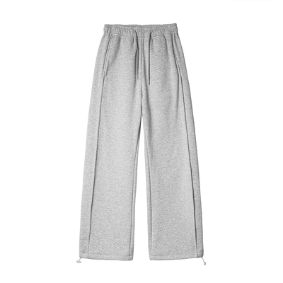 美式加绒加厚宽松阔腿休闲裤男款