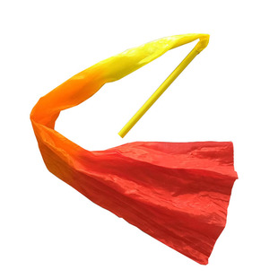 带棒彩绸舞蹈彩带广场舞长绸成人儿童跳舞七彩飘带运动会道具甩绸