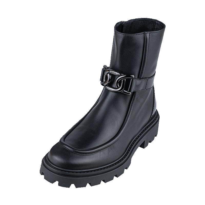 TOD’S/托德斯拉链皮质短靴女士