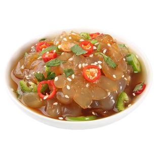 海蜇头即食海蜇头凉拌菜海蜇皮海蜇花带料包海鲜特产酒店同款批发