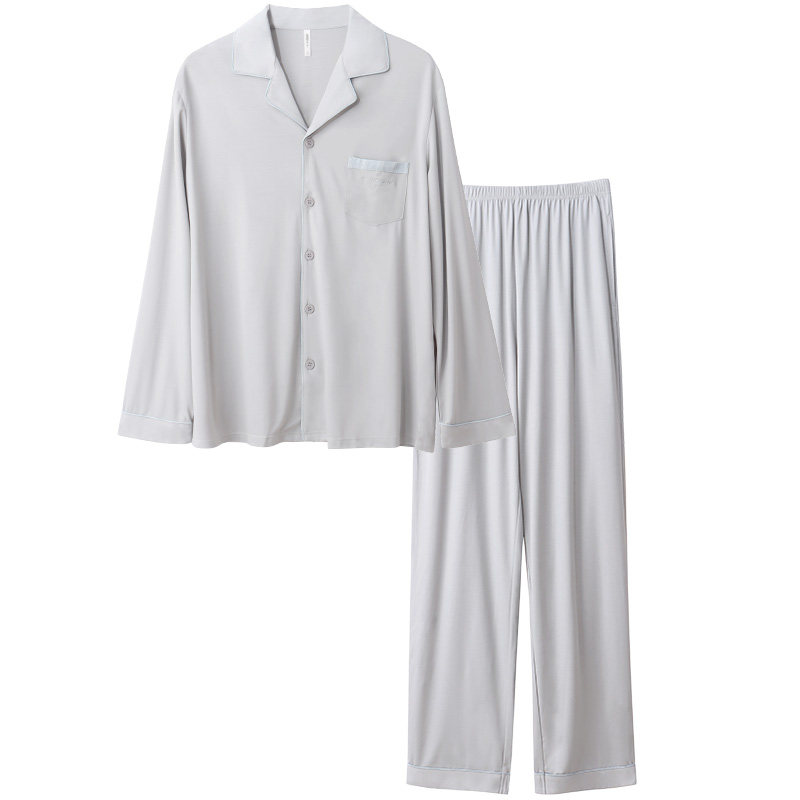 新一系莫代尔家居服长袖长裤男