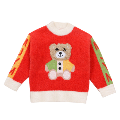 男童水貂绒毛衣中小童打底衫儿童