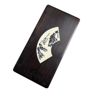 正大 黑檀木胡桃木翻盖香盒 实木质便携式沉香炉檀香盒香定制送礼