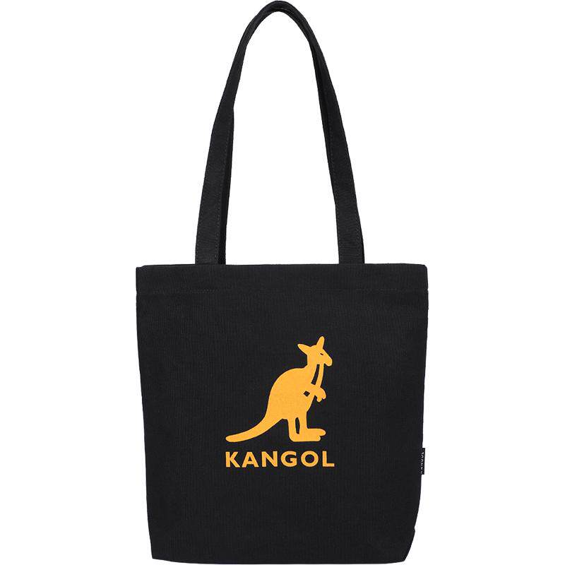 KANGOL帆布购物袋大容量男女学生小众简约百搭便携单肩手提托特包