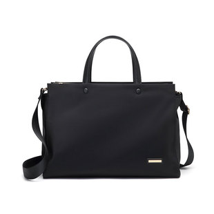 2025新款女士商务a4文件手提公文包通勤14寸电脑多分层托特设计师