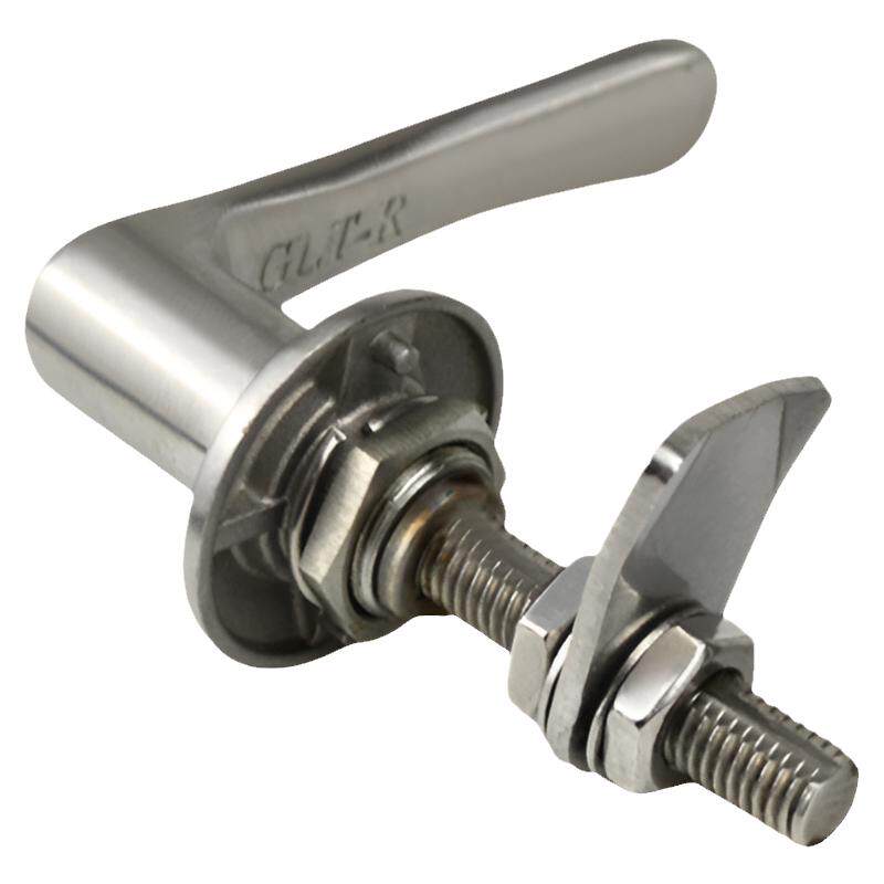 304不锈钢工业设备门把手L型特种舱门密封门拉手机器旋转门把手柄