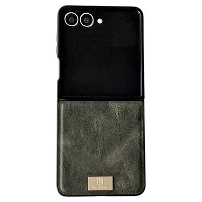 适用 三星zflip7手机壳新款复古皮质外壳zflip6商务简约全包高级zflip5经典高端时尚男女小众防摔w24flip轻奢