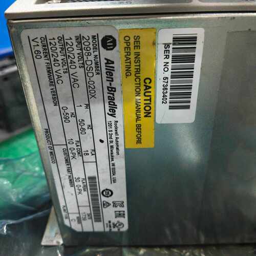 售前询价2098-DSD-020X Allen-Bradley伺服驱动器 工控设備议价维