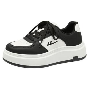 回力板鞋女款2026新款春季厚底女鞋通勤百搭增高休闲运动小白鞋子